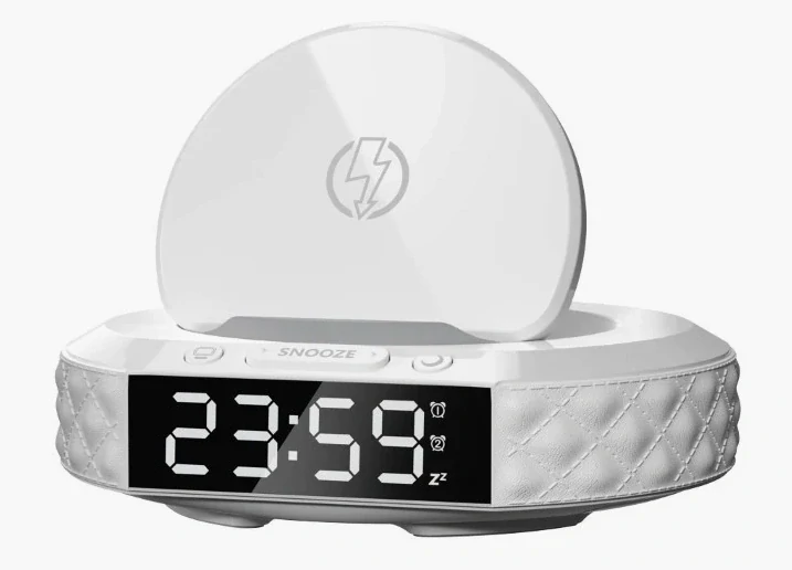 Hodiny s budíkem a bezdrátovou nabíječkou IMMAX Clock 08983L