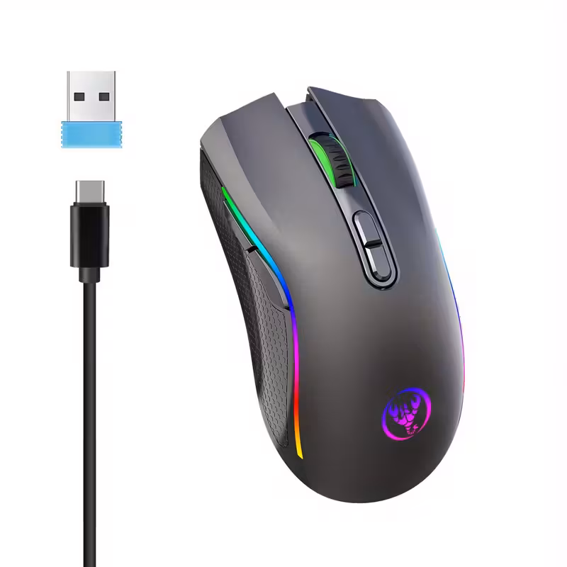 Myš k dobíjení USB herní