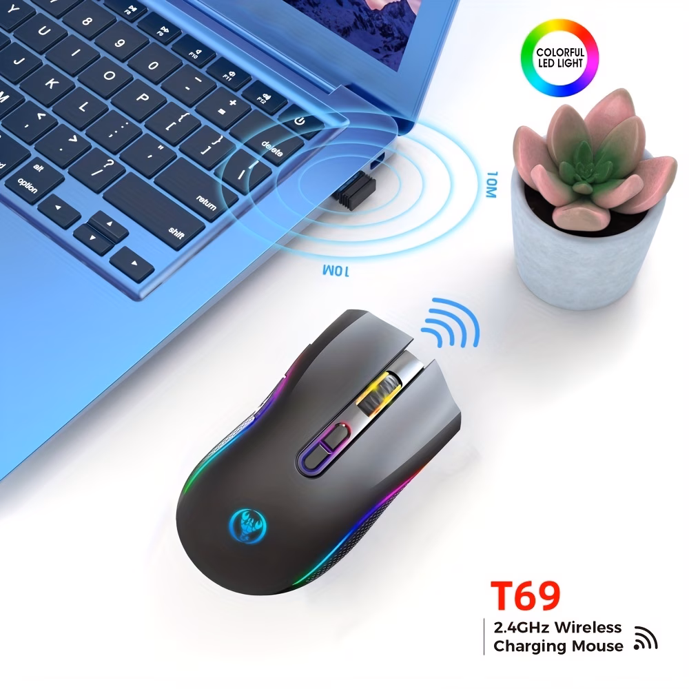 Myš k dobíjení USB herní
