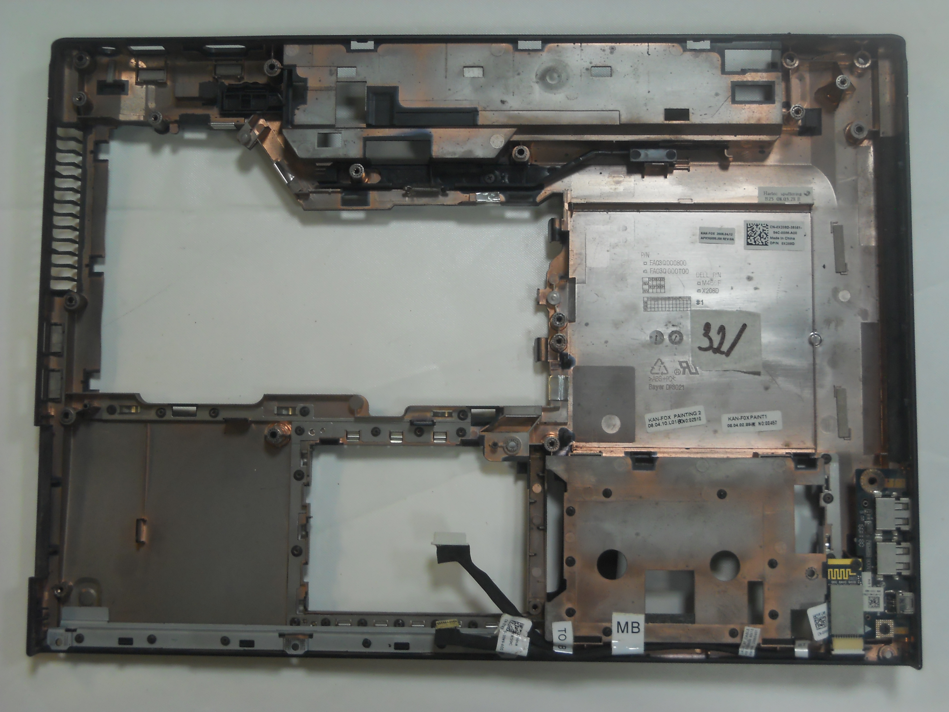 Spodní vana / Bottom case pro Dell Vostro 1520, PP36L