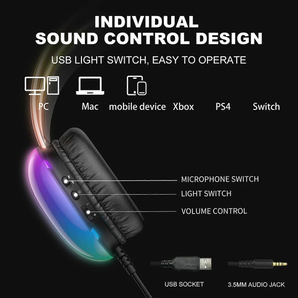 Herní sluchátka ONIKUMA X25 RGB
