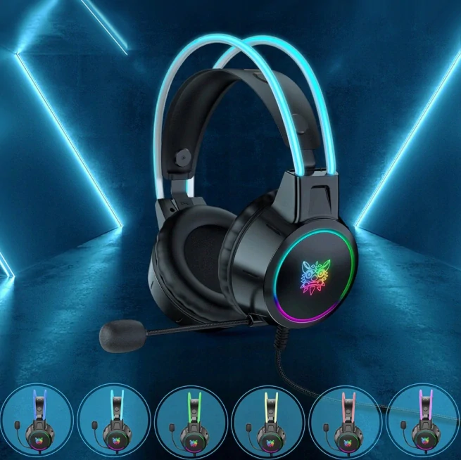 Herní sluchátka ONIKUMA X15 Pro RGB Černá
